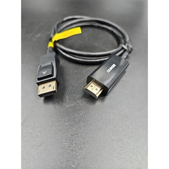 DisplayPort to HDMI 3 Feet Cable, Benfei Male To Male Adapter Gold-plated Cord - Picture 3 of 4